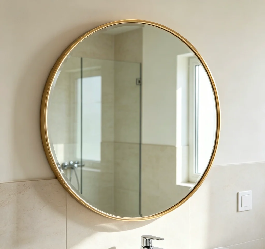 Aluminum alloy framed bathroom mirror,customizable