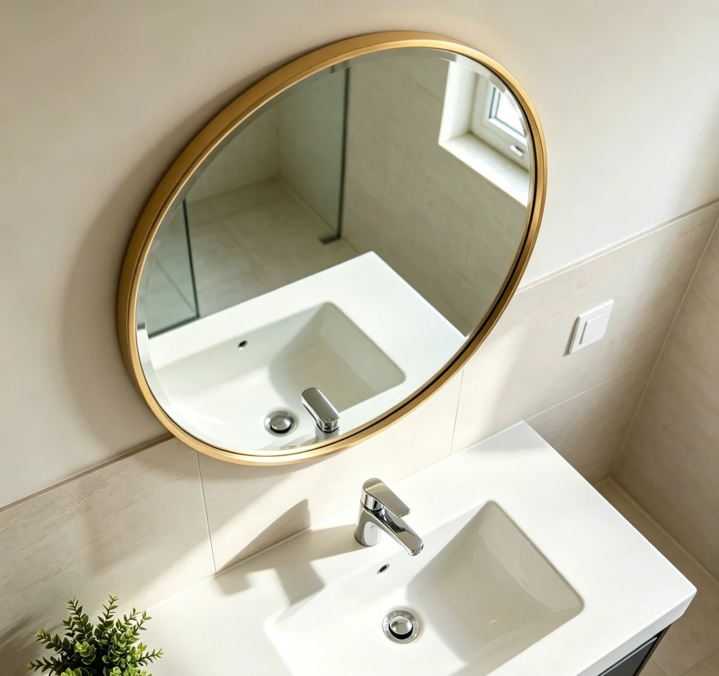 Aluminum alloy framed bathroom mirror,customizable
