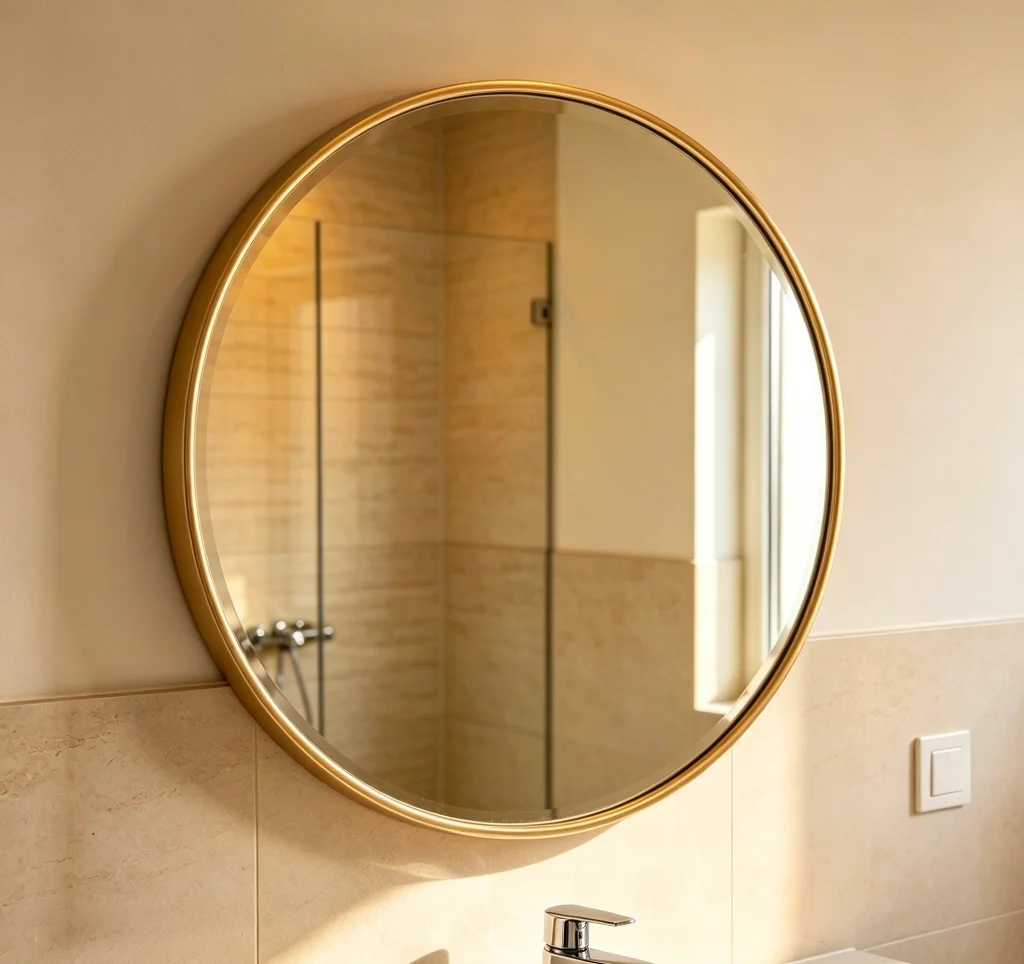 Aluminum alloy framed bathroom mirror,customizable